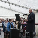 Kong Harald holder reisens første tale. Foto: Lise Åserud, NTB scanpix